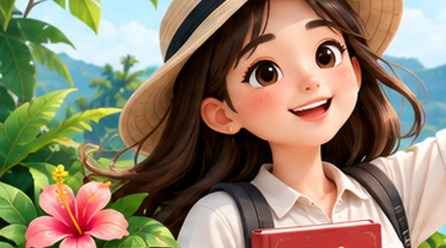Tiếng Trung với nhân vật nữ trong không gian biển Phú Quốc